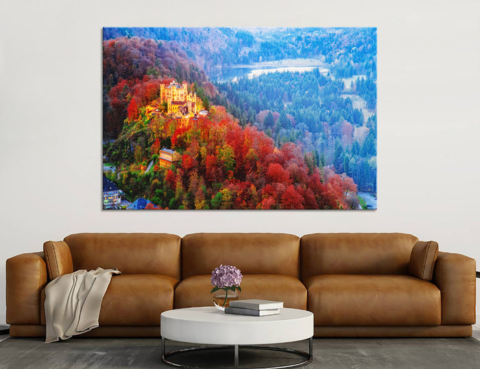 Castle in the Mountains Canvas Print #7051