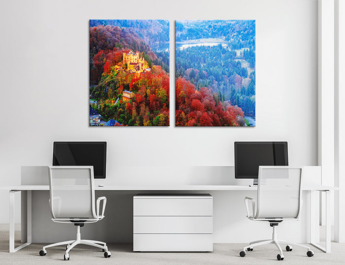 Castle in the Mountains Canvas Print #7051