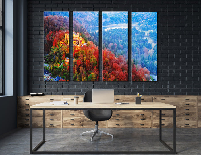 Castle in the Mountains Canvas Print #7051