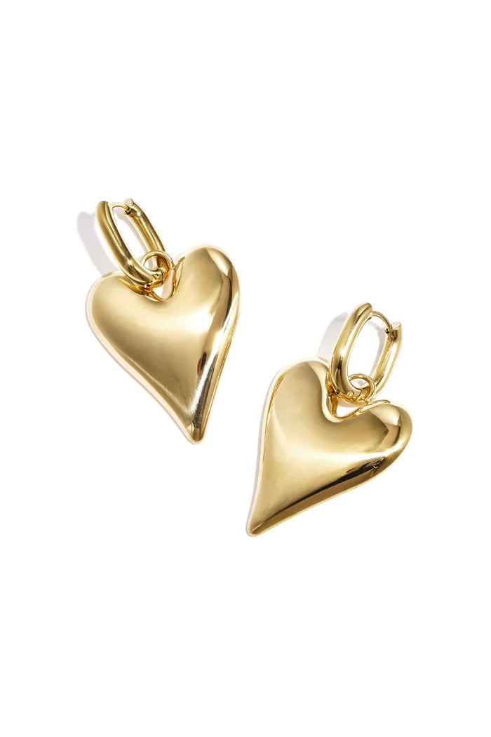 "Casual" heart earrings