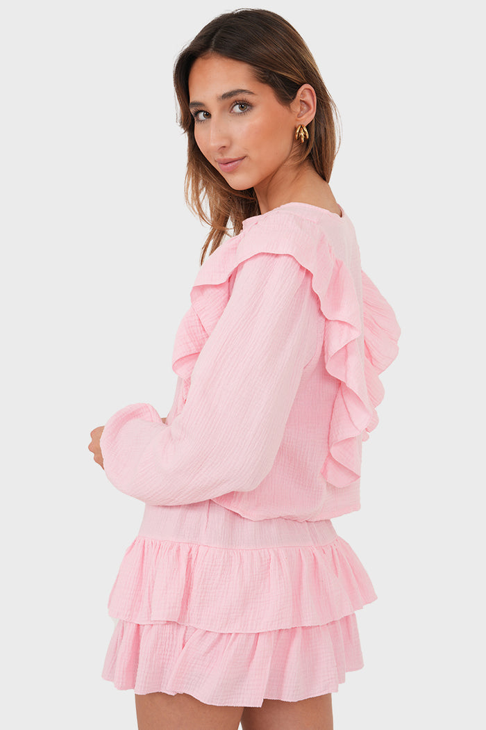 "Caya" blouse pink