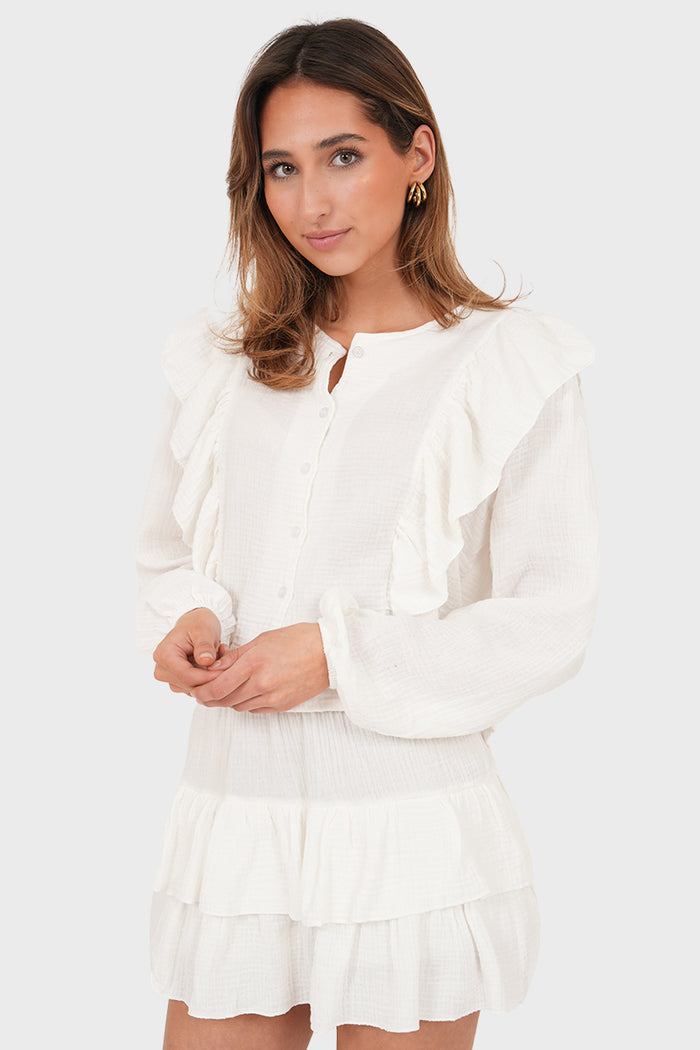 "Caya" blouse white