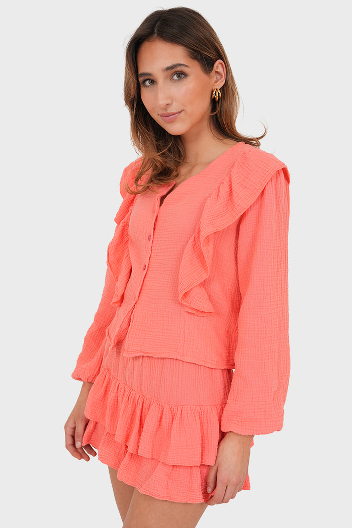 "Caya" skirt coral