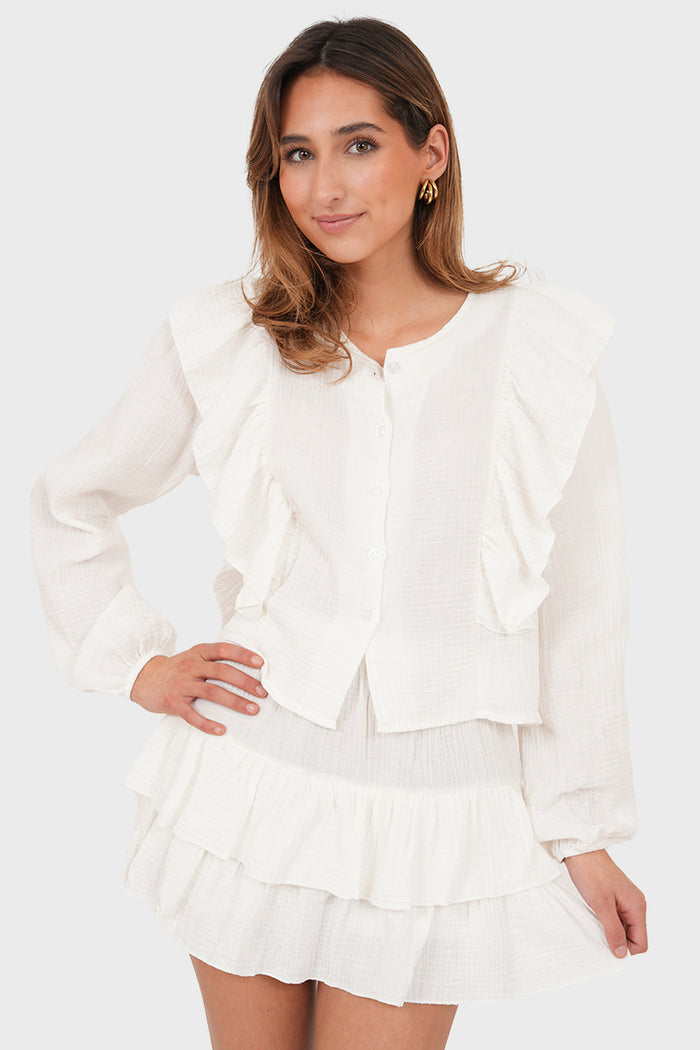 "Caya" skirt white