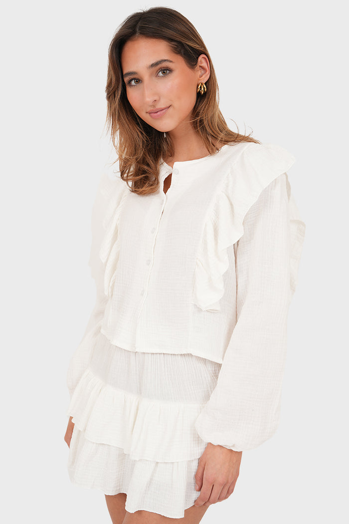 "Caya" skirt white