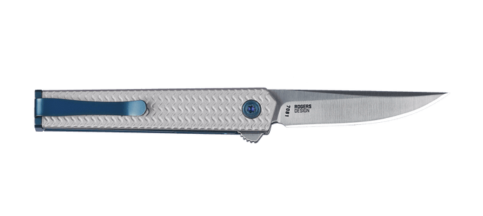 CEO Microflipper Drop Point- Silver