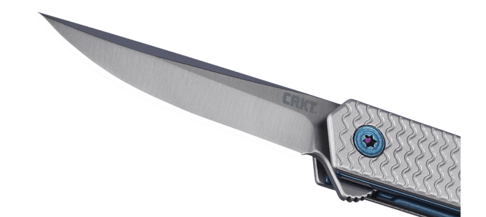 CEO Microflipper Drop Point- Silver