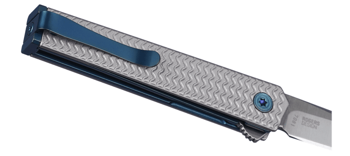 CEO Microflipper Drop Point- Silver