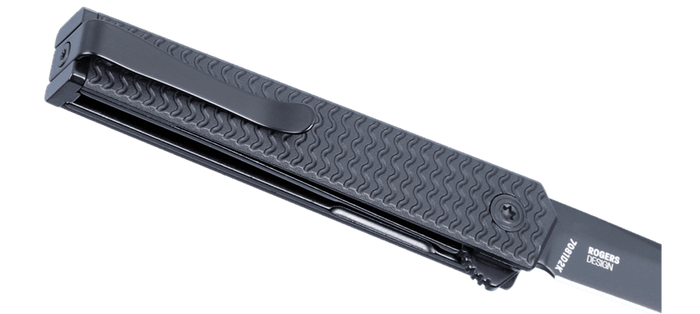 CRKT CEO Microflipper drop point folding knife with stainless steel blade