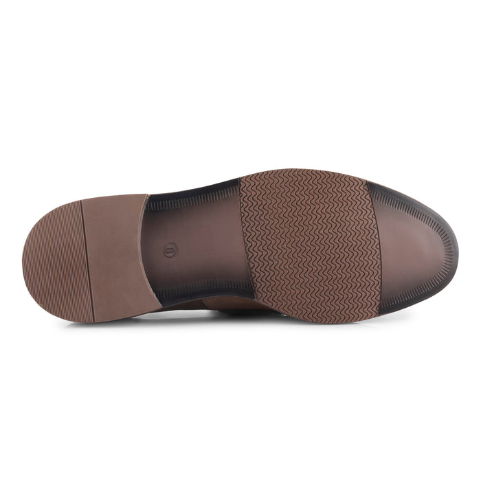 Charleston Suede Leather Tassel Loafers - Butter Brown