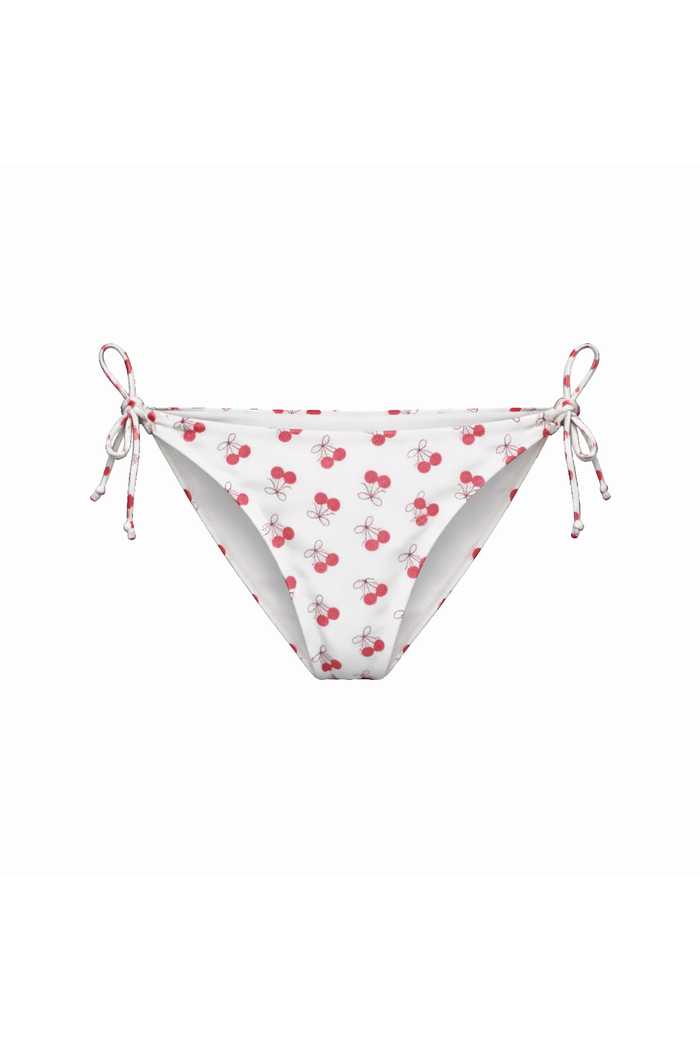 "Cherry" tied bikini bottom