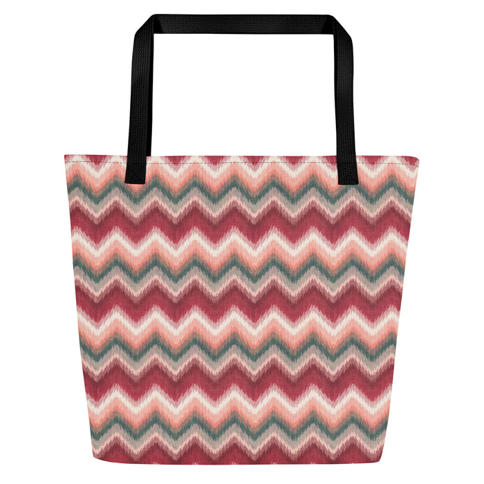 Chevron Fiesta Beach Tote - Bloom Seventy Seven