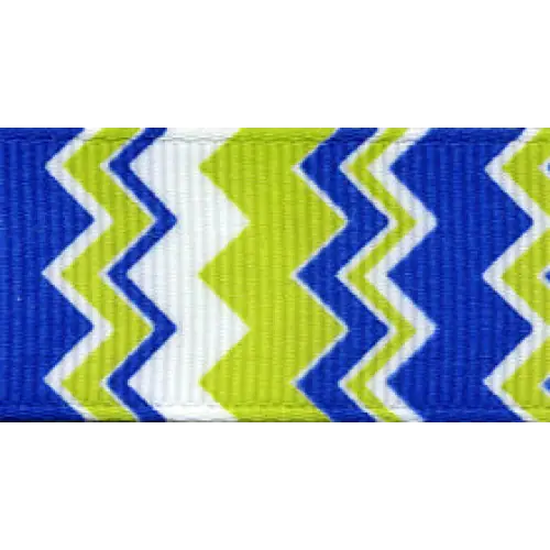 7/8" x 20 yd / Single Roll / Electric Blue/Citrus