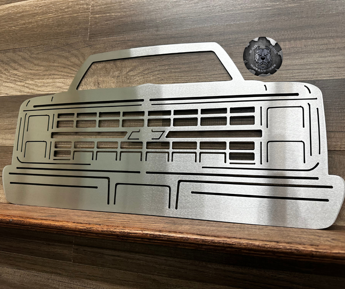 Chevy Silverado Front End Metal Art
