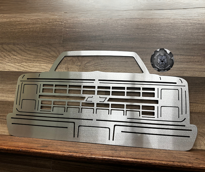 Chevy Silverado Front End Metal Art
