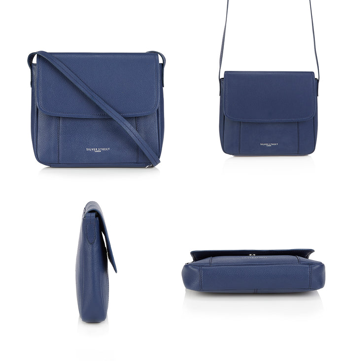 Chloe Leather Crossbody Bags - Indigo