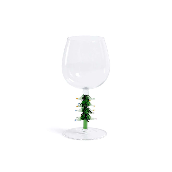 Christmas Tree Icon Glassware Collection - Green - Stemware by Carlyle Avenue