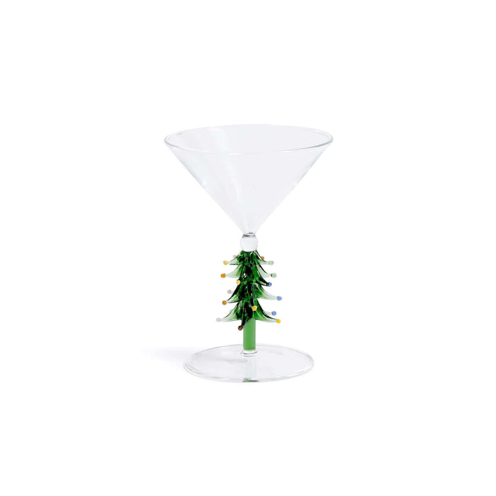 Christmas Tree Icon Glassware Collection - Green - Stemware by Carlyle Avenue