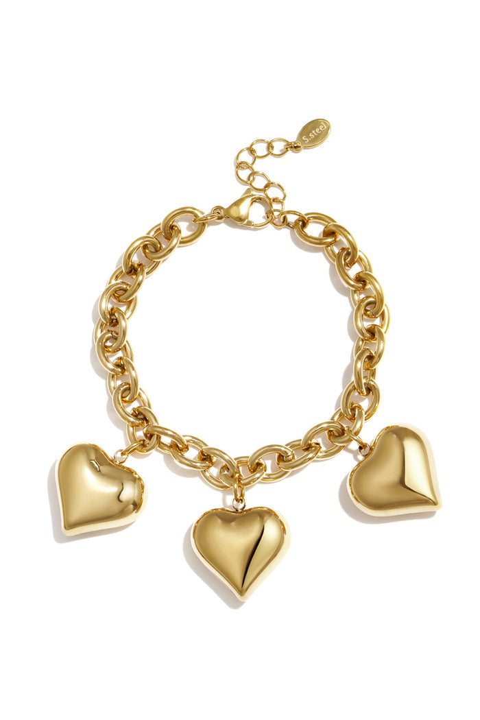 "Chunky heart" bracelet