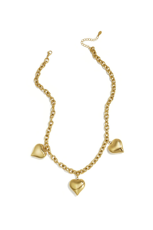 "Chunky heart" necklace