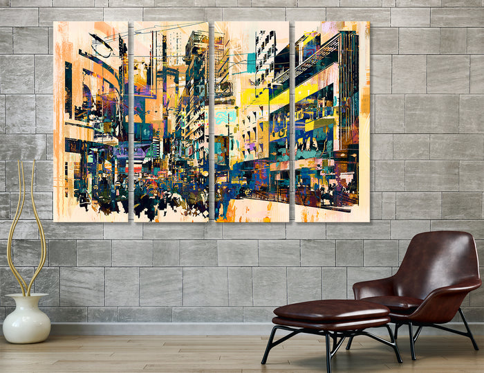 City Abstract Canvas Print #1003