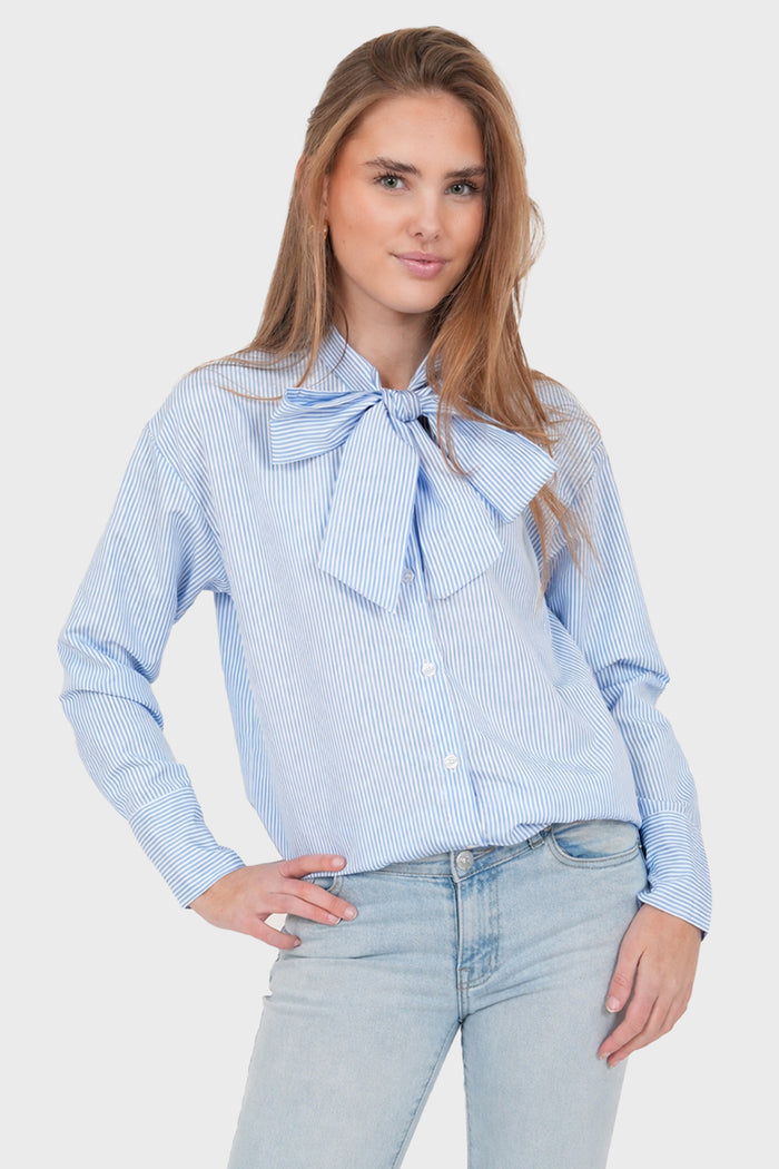 "Claire" blouse striped blue