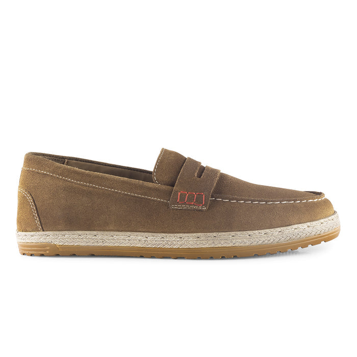 Clapham Suede Penny Loafers - Brown