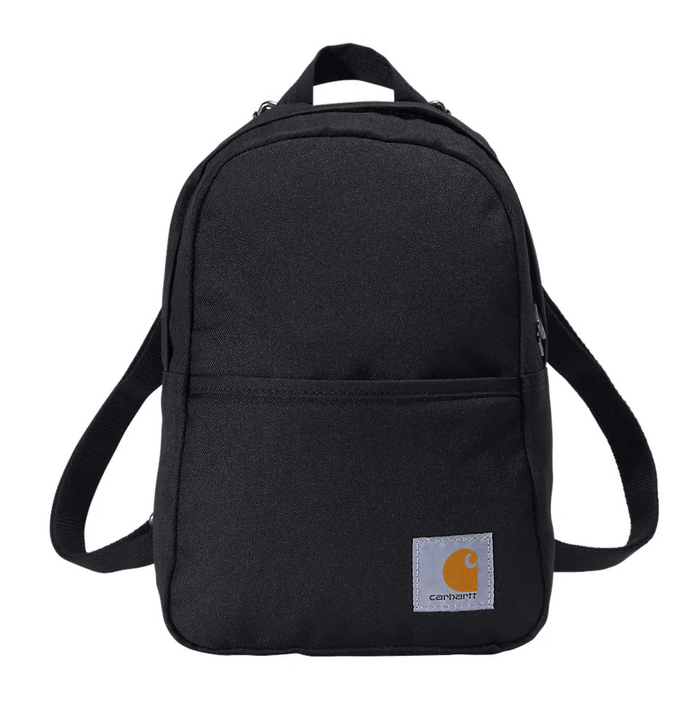 Carhartt Classic mini backpack in black with front zip pocket