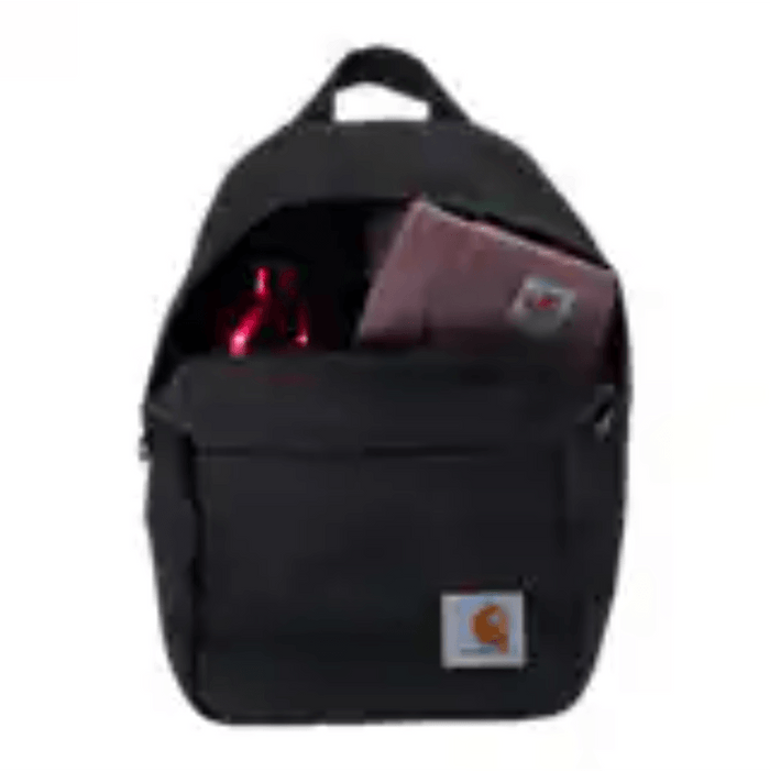 Carhartt black Classic mini backpack, further product view of the interior