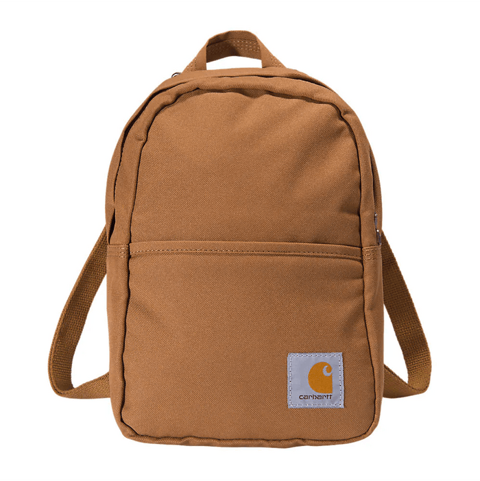 Carhartt Classic mini backpack in Carhartt brown with front zip pocket