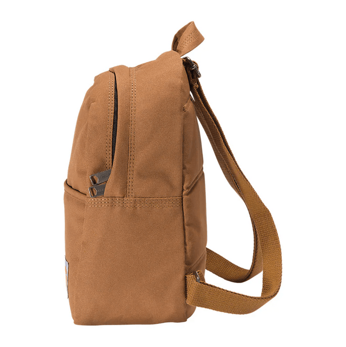 Carhartt brown mini backpack, alternate view of the main compartment