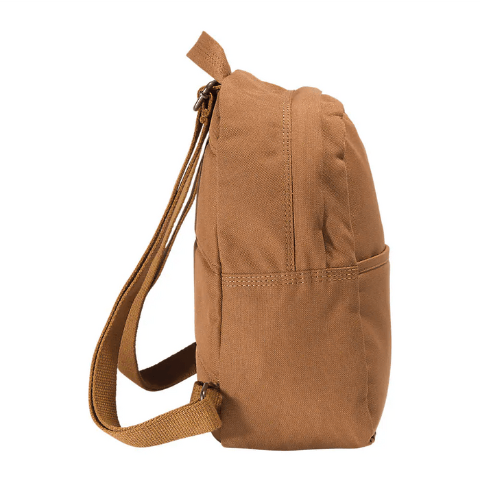 Carhartt Classic mini backpack in brown, additional view of the shoulder straps