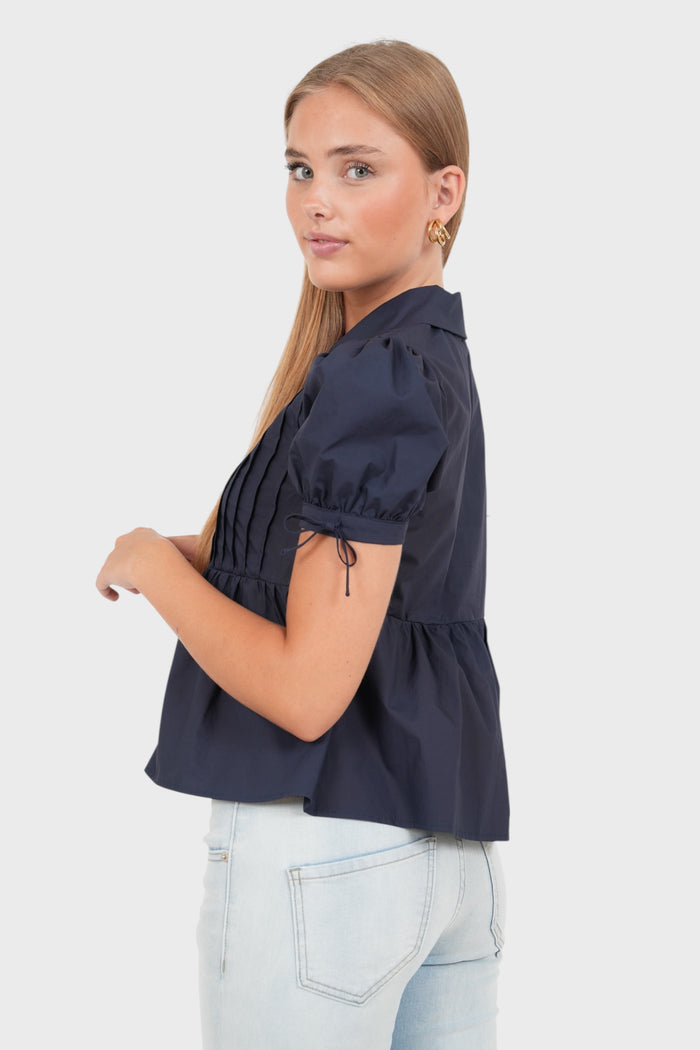 "Cleo" blouse navy