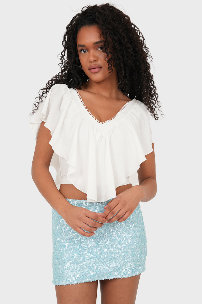 "Coast" skirt light blue