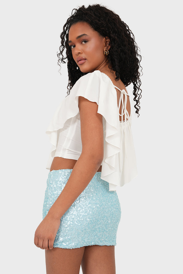 "Coast" skirt light blue