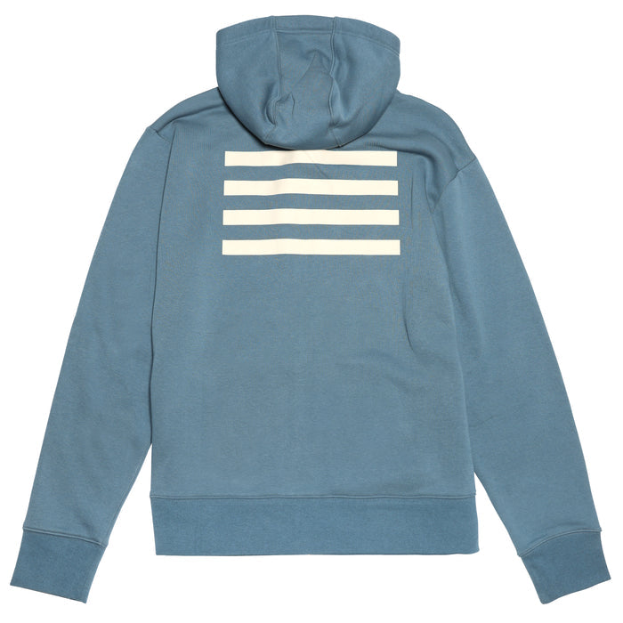 Fasthouse Cobalt hooded zip-up sweatshirt in vintage blue, front view