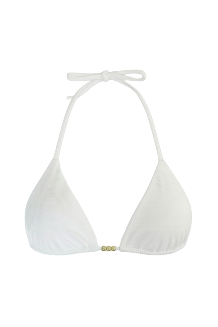 "Coconut" bikini top white