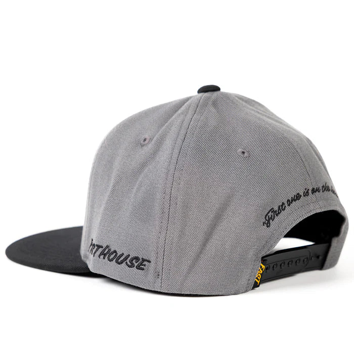 Fasthouse Cold Ones 110 hat in gray and black, alternate product view