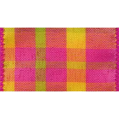 Color Chic Plaid Wired Ribbon - 1-1/2’’ x 50 yd / Single