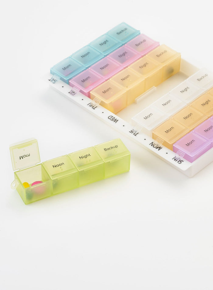 ColourMax Weekly Multi Pill Organiser