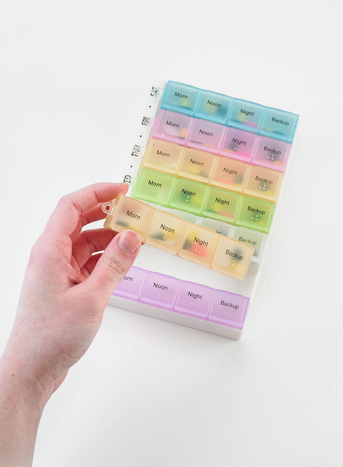 ColourMax Weekly Multi Pill Organiser