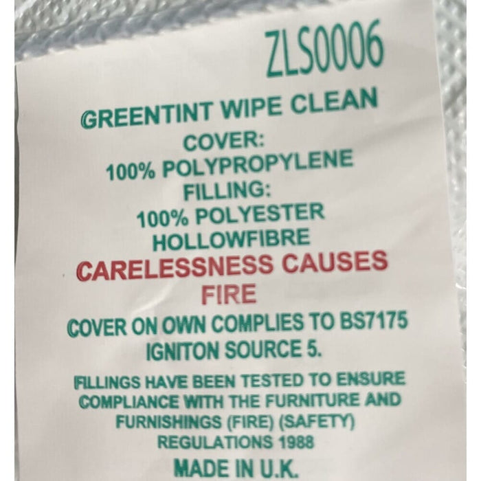 Comfortnights Waterproof Wipeclean Pillow cushion being compressed by a hand to show the level of support.