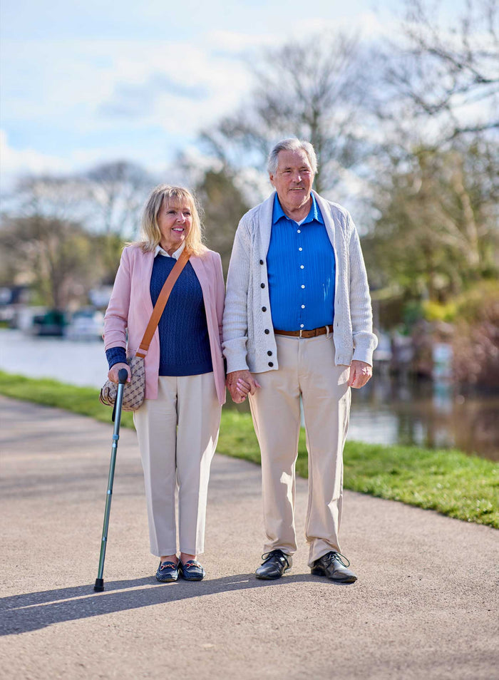 Comfy Plus Gel Grip Folding Walking Stick