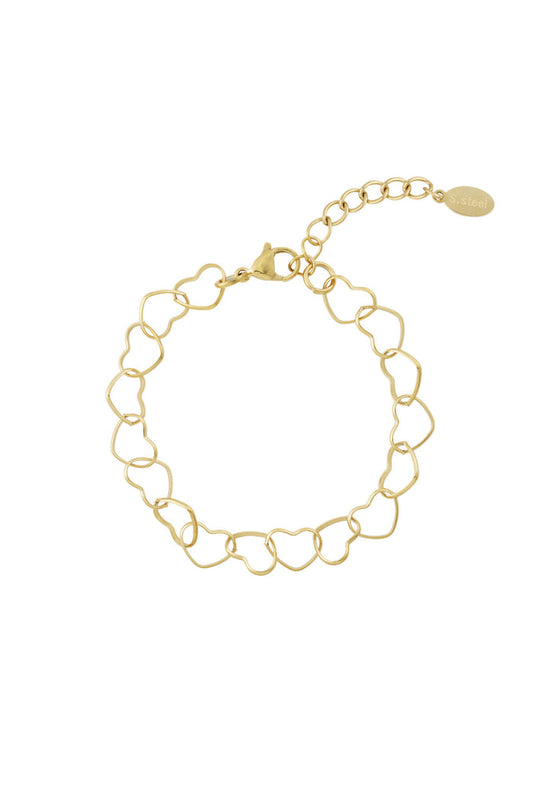 "Connected hearts" bracelet