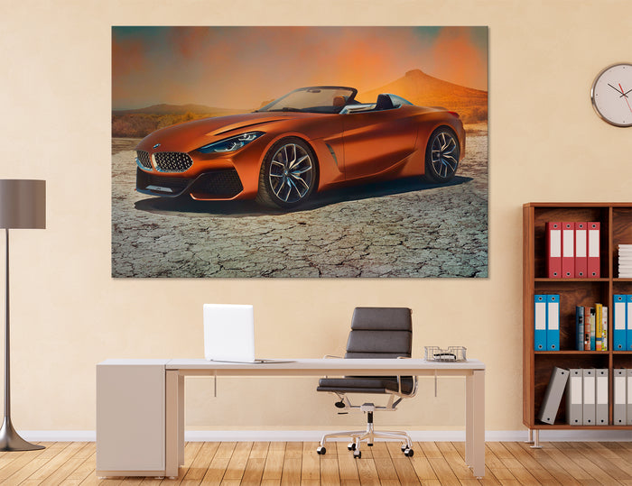Copper Color Machine Canvas Print #3115