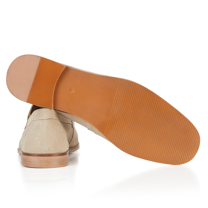 Cornwall Suede Penny Loafer - Sand