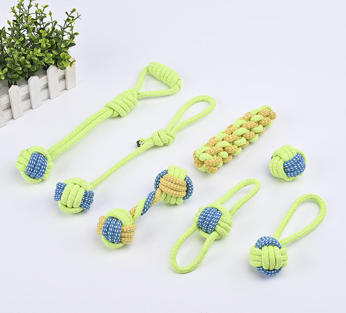 "Cotton rope ball dog toy UK"

"Durable chew and tug toy for dogs"

"Safe rope toy for teething puppies"

"Interactive fetch ball dog toy"