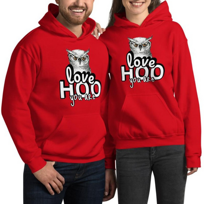 Couple Hooded Sweatshirts, Love HOO You Are - Bloom Seventy Seven