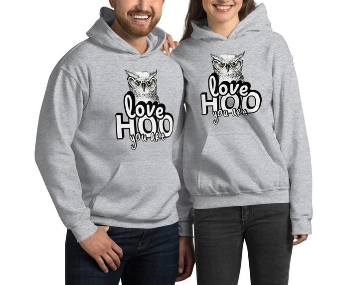 Couple Hooded Sweatshirts, Love HOO You Are - Bloom Seventy Seven