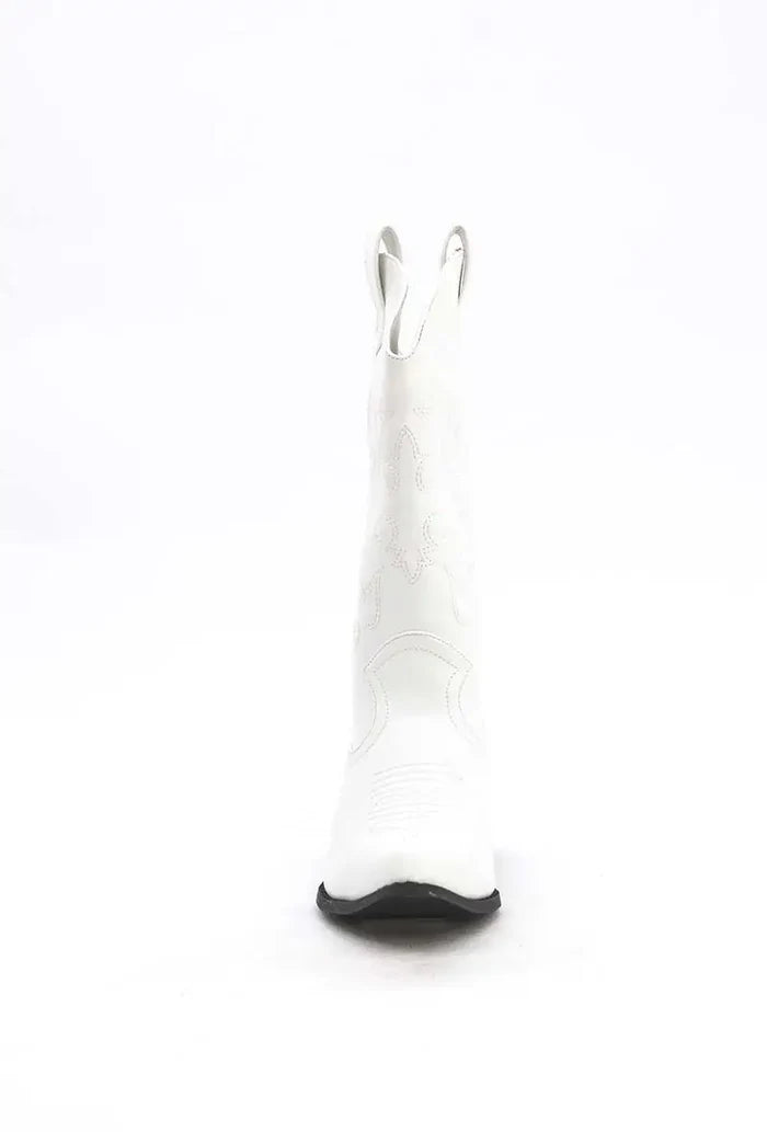 "Cowboy" boots white